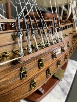 Sanfelipe 1690 large teak model ship - 4