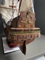 Sanfelipe 1690 large teak model ship - 5