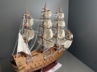 Sanfelipe 1690 large teak model ship - 6