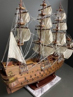 Sanfelipe 1690 large teak model ship - 8