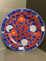 Antique Flo-Blue & Floral Serving Plate