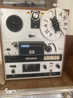 Akai GX365D Reel To Reel Player (and box of tape) and Pioneer Receiver SX950 + 2 speakers for repair - 2