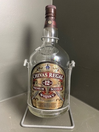 Chivas Regal 4.5litre Magnum on cradle