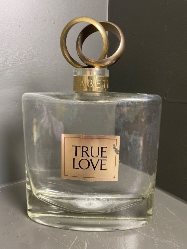 Giant True Love Elizabeth Arden perfume bottle empty 320mm tall