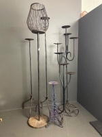 6 iron candelabra tallest 1050mm