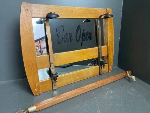 Bar mirror and opener