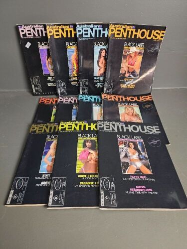 1998 Series Penthouse Black Label Magazines - missing July