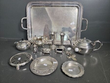 Assorted Lot of Silver Plate Kitchen Items