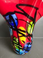 Large Murano Style Glass Vase - 2