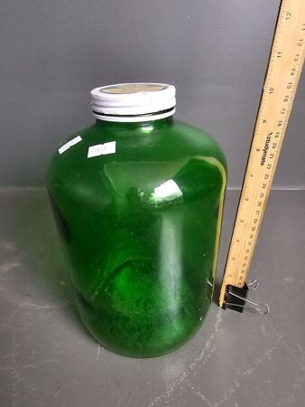 Very Rare Sprite 2.88 kg Green Glass Concentrate Bottle with Lid