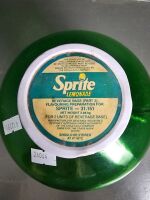 Very Rare Sprite 2.88 kg Green Glass Concentrate Bottle with Lid - 2