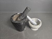 2 x Mortar and Pestles