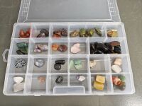 Tray of Polished Gemstones & Crystals