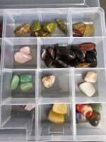 Tray of Polished Gemstones & Crystals - 2