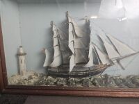 Large Victorian Ship Diorama - 4