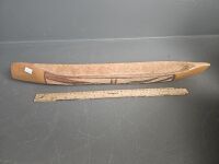 Aboriginal Carved Canoe - 4