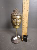 19th Century Bronze Buddha Head - 2