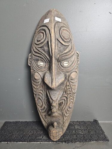 Carved Papua New Guinea Mask circa 1930