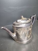 2 Silver Teapots & 2 Candle Sticks - 3