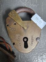 5 Vintage Padlocks - 3 with keys - 4