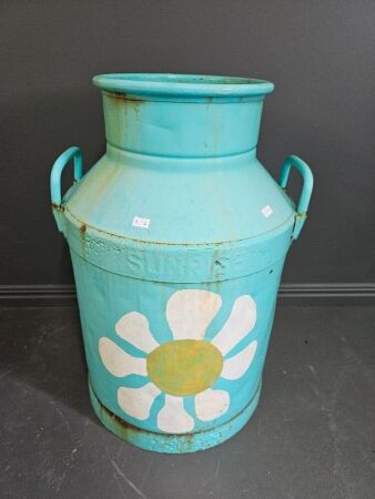 Large Vintage Heavy Sunrise Milk Can