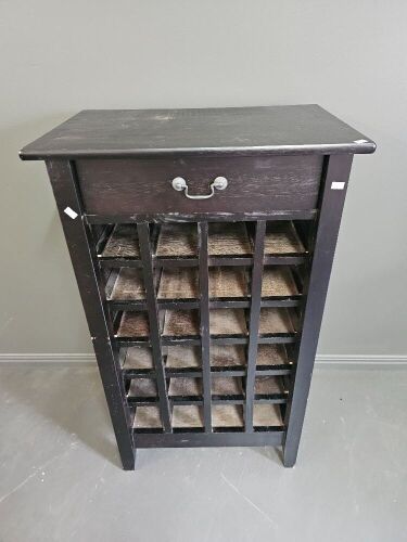 Large Wine Rack Hallway Table with Drawer