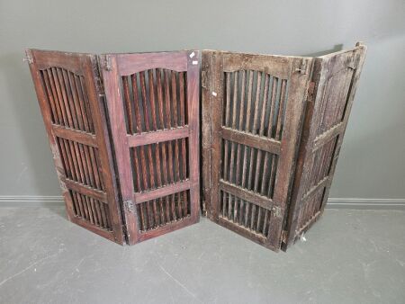 Vintage Balinese Style Timber Shutters