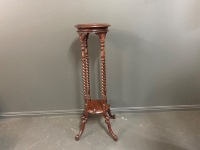 Mahogany Barley Twist Stand