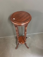 Mahogany Barley Twist Stand - 3