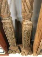 Large Indian Antique Carved Portico