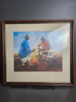 1995 Hugh Sawrey Print Framed & Signed