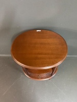 Oval Wooden Cabinet with two drawers - 3