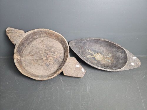 2 Timber Bowls PNG