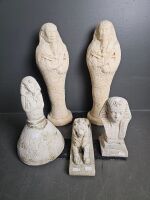 5 Heavy Egyptian Statues