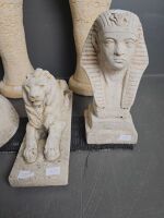 5 Heavy Egyptian Statues - 3