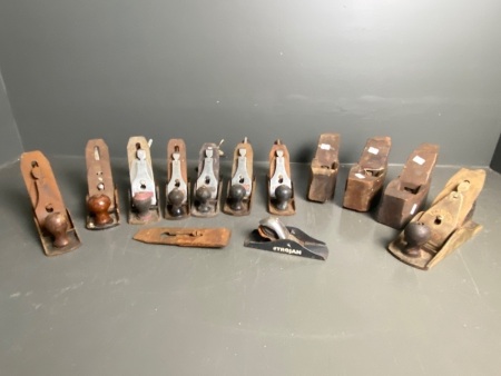 Large Lot of Wood Planes