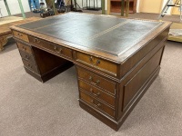 Large double sided office desk - 5