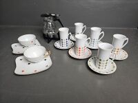 Coffee Set with Warmer & 2 Westminster Cups & Saucers