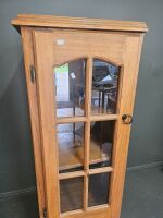 Large Glass Panel Timber Display Unit - 2