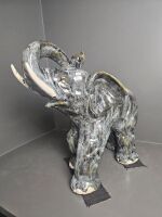 Large Porcelain Elephant Statue - 3