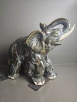 Large Porcelain Elephant Statue - 2