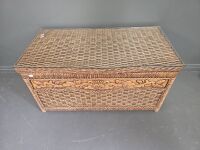 Timber & Rattan Glory Box with Glass Top - 2