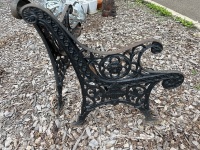 Pair of Heavy Cast Iron Bench Ends - 2