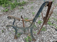 Pair of Heavy Cast Iron Bench Ends - 2