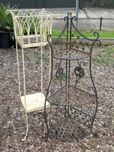 2 Metal Plant Stands