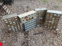 Assorted lot of Metal Storage Units