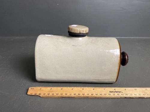 Antique Stoneware Hot Water Bottle