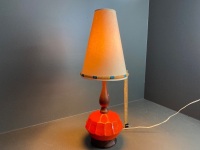 MCM Orange Lamp with Oriental Shade - 2