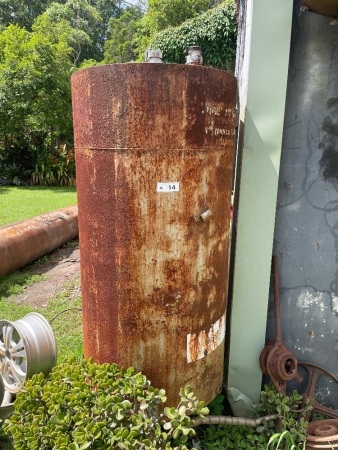 Large diesel tank on stand