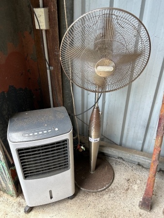 DeLonghi floor standing fan + portable air conditioner 